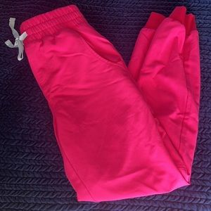 Hot pink figs scrub pants